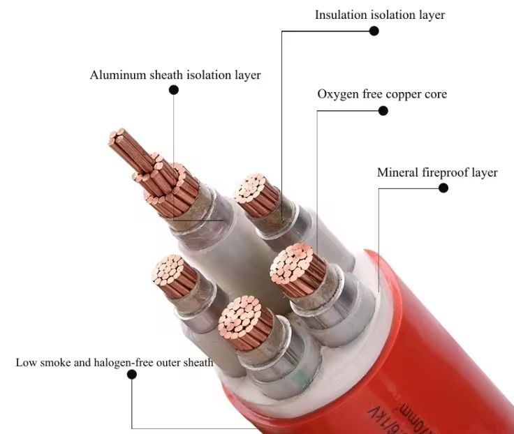 Fireproof Cat6 Copper Cable Construction