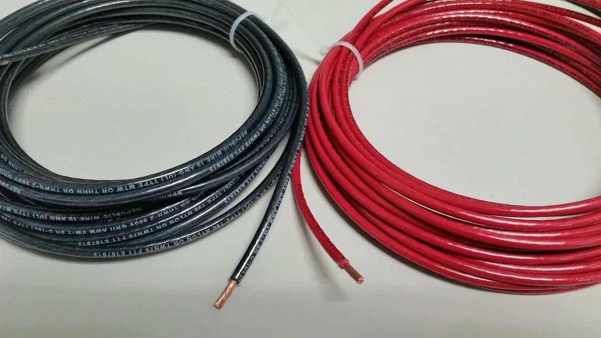 Thhn Wire Black + Red Thwn 600V Copper Stranded