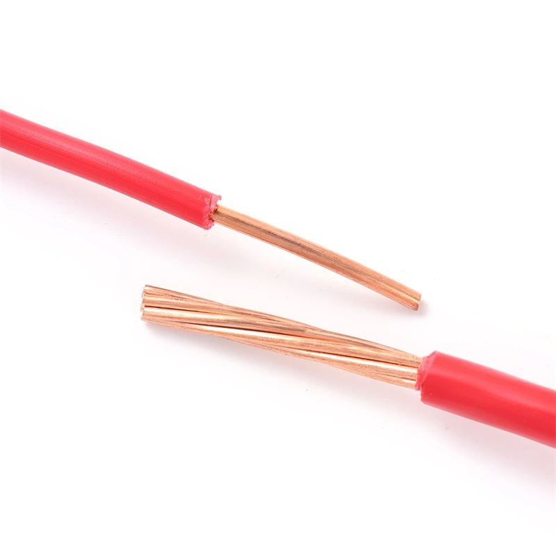 China Exporters Pure Copper PVC/PVC Fire Resistant Single Core Wire 6mm2 Suke Cable®