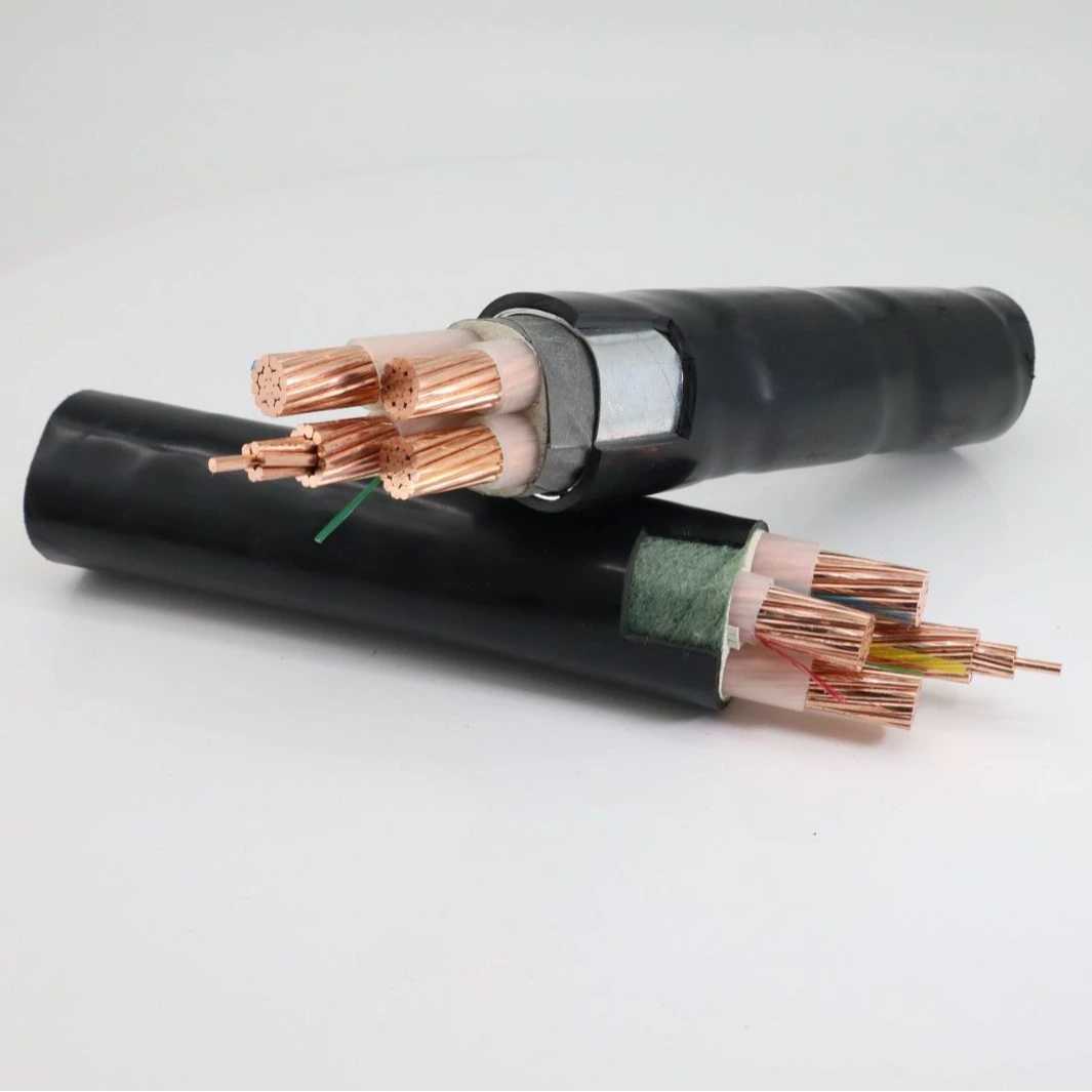 Factory Private label 0.6/1KV Orange Circular 4*4+1*2.5 PVC Sheathed UV Suke Cable®