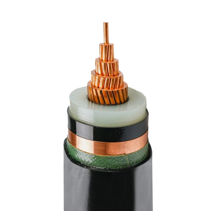 High Quality BS Standard 38/66kv 500mm2 Cu/XLPE/Cws/Lat/HDPE (PVC) Single-Core Hv Ehv Cable®